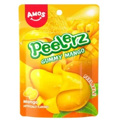 Caramelle Gommose E Morbide-Amos Peelerz Gummy Mango, caramelle gommose al gusto di mango da 65g