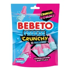 Freeze Dried Candy-Bebeto Bubblegum Bottles Freeze Crunchy Gummy Freezedried, caramelle liofilizzate al gusto bubblegum da 35g