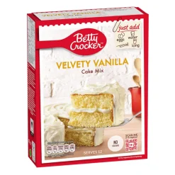 Preparati Per Dolci-Betty Crocker Velvety Vanilla Cake mix, preparato per torta morbida alla vaniglia da 425g