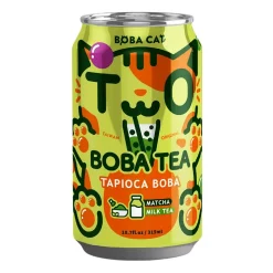 Tè, Bubble Tea E Kombucha-Boba Cat Matcha and Milk Tea, bubble tea al matcha da 315ml