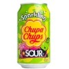 Soft Drink-Chupa Chups Sparkling Green Apple Sour, bevanda aspra alla mela verde 345ml