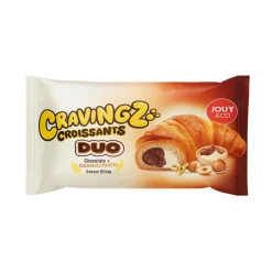 Merendine E Tarts-Jouy&co Cravingz Croissants Duo Chocolate & Vanilla, cornetto ripieno di cioccolato e vaniglia da 45g