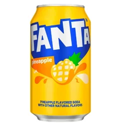 Soft Drink-Fanta Pineapple, bevanda all'ananas da 355 ml