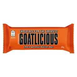 Snack Al Cioccolato-Goatlicious Choco Peanut Butter Bar, tavoletta di cioccolato al latte e burro d'arachidi da 20g