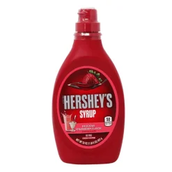 Creme Spalmabili E Topping-Hershey's Syrup Delicious Strawberry Flavor, topping alla fragola da 623g