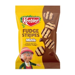 Biscotti E Wafer-Keebler Cookies Fudge Stripes Minis, biscotti con cioccolato da 85g
