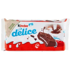 Merendine E Tarts-Kinder Delice, 10 merendine al cioccolato da 39g