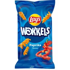 Patatine E Chips-Lay's Wokkels Paprika Flavour, patatine al gusto di pomodoro e paprika da 30g