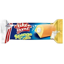 Merendine E Tarts-American Foods Like Home Sponge Cake Vanilla, merendina al gusto di vaniglia ripiena di crema al latte da 40g