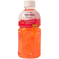 Soft Drink-Mogu Mogu Strawberry Flavored Drink, bevanda al succo di fragola e Nata de cocco da 320ml