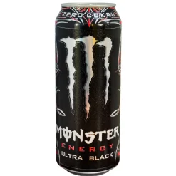 Energy Drinks-Monster Ultra Black Zero, energy drink alla frutta da 500 ml