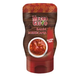 Salse E Condimenti-Mucho Gusto Salsa Messicana, salsa piccante a base di pomodoro con peperoni da 290g