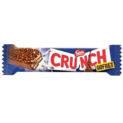 Biscotti E Wafer-Nestlè Crunch Wafer, wafer ricoperto di cioccolato al latte con riso soffiato da 30g