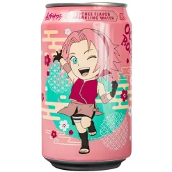 Soft Drink-Ocean Bomb Sakura Lychee Sparkling Water, bevanda gassata aromatizzata al gusto di litchi da 330ml