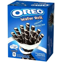 Biscotti E Wafer-Oreo Vanilla Wafer Rolls, wafer alla vaniglia da 54g