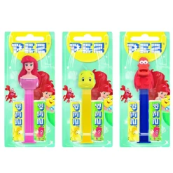 Caramelle Dure, Lollipop E Pez-Pez Sirenetta, caramelle al gusto di frutta e personaggio a sorpresa da 17g