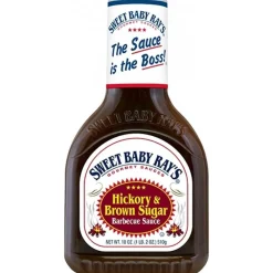 Salse E Condimenti-Sweet Baby Ray's Hickory & Brown Sugar Barbecue Sauce, salsa barbecue allo zucchero di canna da 510g