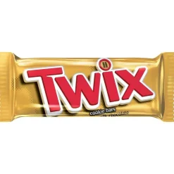 Snack Al Cioccolato-Twix , barretta al cioccolato con wafer e caramello da 50g