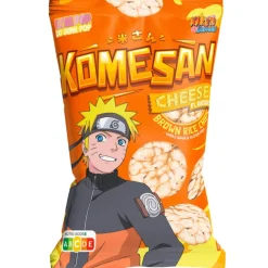 Snack Di Riso, Frumento, Soia E Konjac-Naruto Ultra Pop Komesan Cheese , chips di riso al gusto di formaggio da 60g