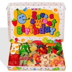 🍒🐻 Wunnie - La Candy Box-Wunnie box “Happy Birthday”, la Candy box da comporre con le caramelle gommose preferite del festeggiato - 1 kg