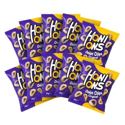 Patatine E Chips-Honions 10x Onion Rings, patatine alla cipolla da 20g